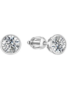 Beneto Orecchini in argento con zircone scintillante AGUP1714S donna