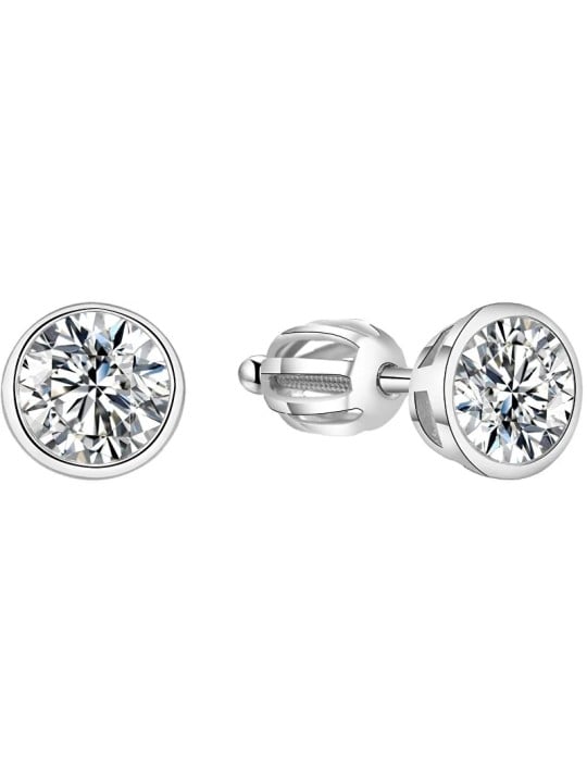 Beneto Orecchini in argento con zircone scintillante AGUP1714S donna