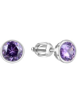 Beneto Orecchini in argento con zircone scintillante AGUP1716S donna