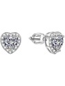 Benetto Orecchini a cuore glitterato AGUP1486S donna