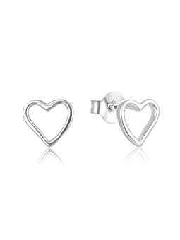 Beneto Orecchini a cuore minimalisti in argento AGUP2691 donna