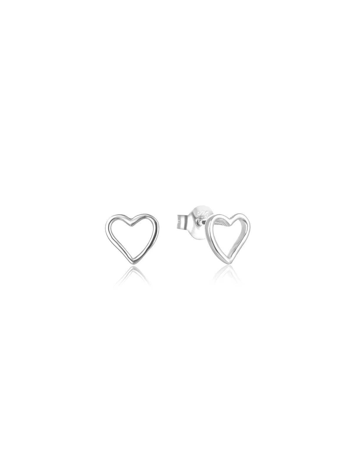 Beneto Orecchini a cuore minimalisti in argento AGUP2691 donna