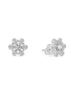 Beneto Orecchini in argento giocosi AGUP2750 Fiocco di neve donna