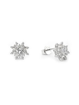 Beneto Orecchini in argento adati Fiocco di neve AGUP2749 donna