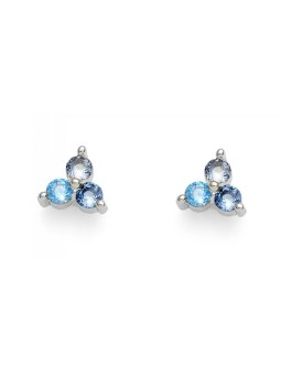 Oliver Weber Orecchini a lobo lucidi con zirconi 22988 BLU donna