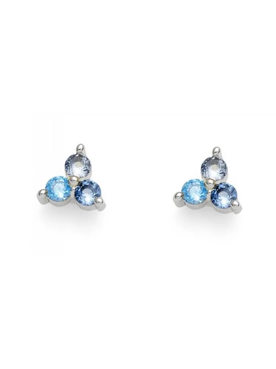 Oliver Weber Orecchini a lobo lucidi con zirconi 22988 BLU donna