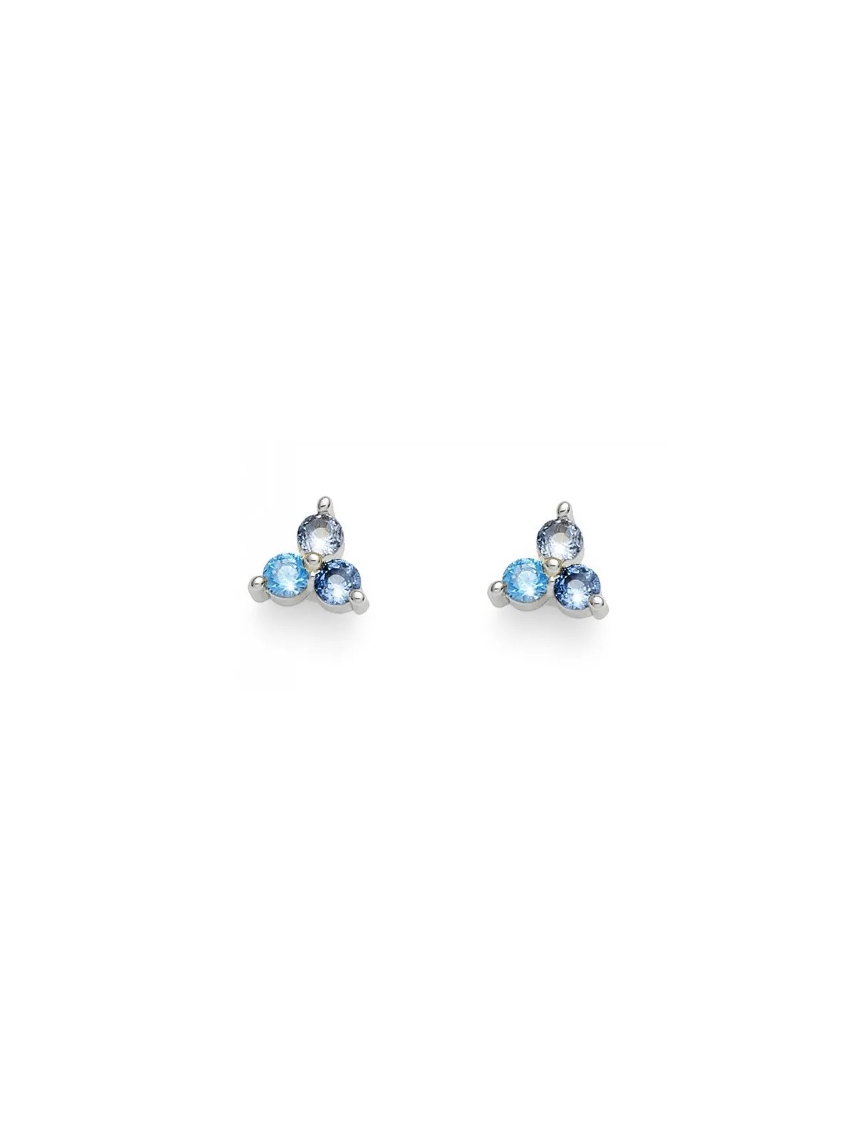 Oliver Weber Orecchini a lobo lucidi con zirconi 22988 BLU donna