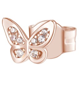Rosato Orecchini singoli in bronzo con zirconi Butterfly Storie RZO052 donna