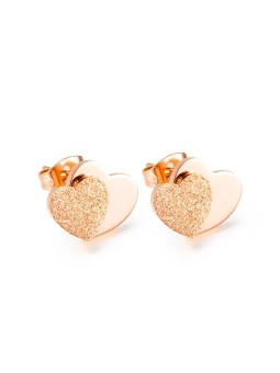 Troli Delicati orecchini a forma di cuore in bronzo VGE646 R donna