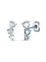 Orecchini Vuch Shiny longitudinali in acciaio Patis Silver donna