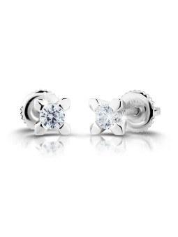 Modesi Piccoli orecchini in argento con zirconi M00921 donna