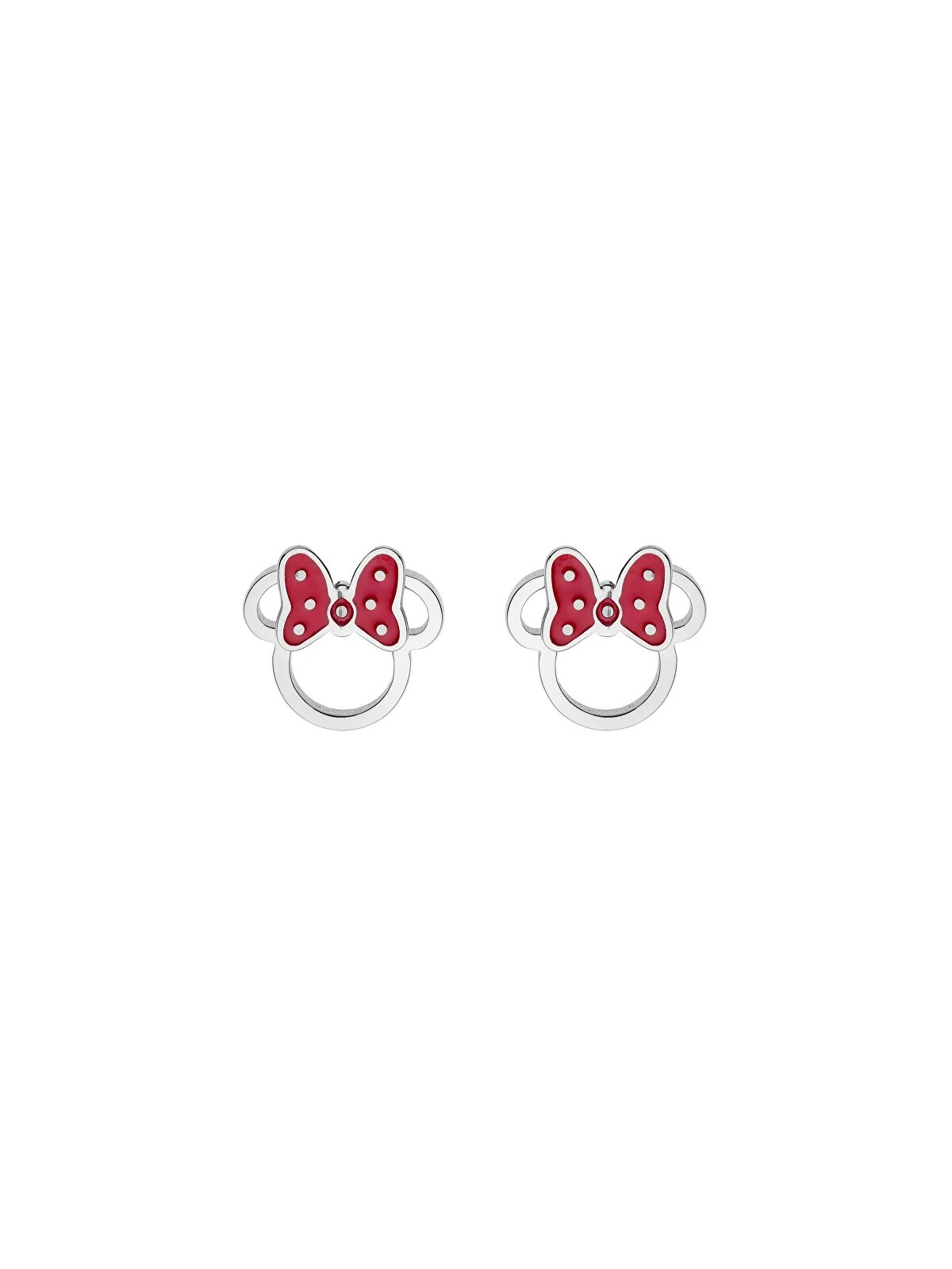 Disney Deliziosi orecchini in acciaio Minnie Mouse E600191NRL.CS donna