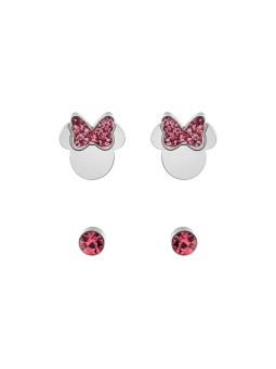 Disney Set di orecchini glitterati Minnie Mouse per bambine S600149RPL-B.CS donna
