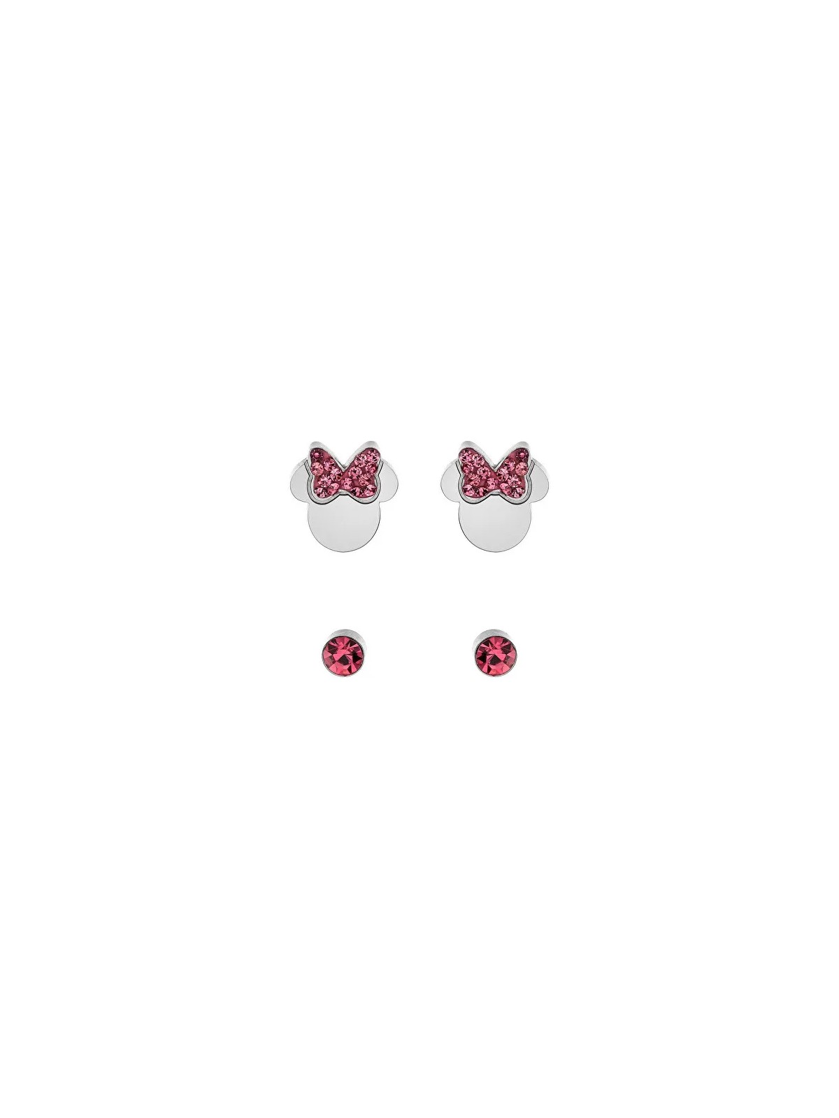 Disney Set di orecchini glitterati Minnie Mouse per bambine S600149RPL-B.CS donna