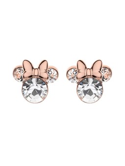 Disney Orecchini e bottone Minnie Mouse in bronzo scintillante ES00003PRWL.CS donna