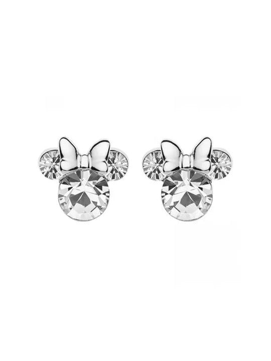 Disney Orecchini a bottone Minnie Mouse in argento scintillante ES00028SAPRL.CS donna