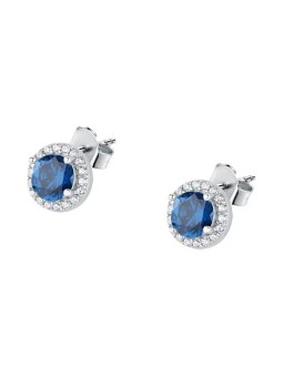 La Petite Story Eleganti orecchini in argento con zirconi blu Argento LPS01AWV04 donna