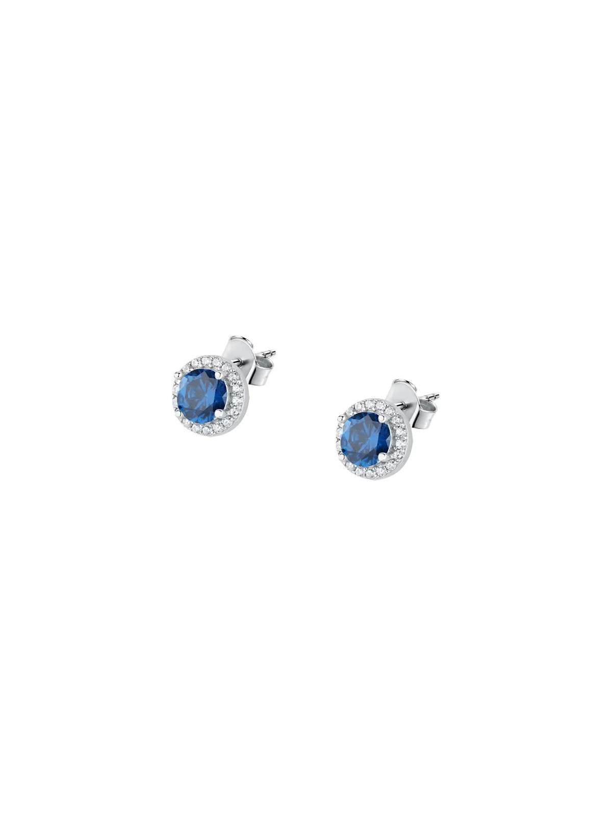 La Petite Story Eleganti orecchini in argento con zirconi blu Argento LPS01AWV04 donna