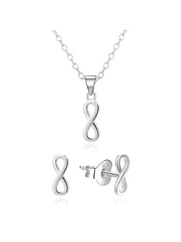 Agato Set di gioielli in argento sterling AGSET365R (collana, ciondolo, orecchini) donna
