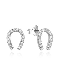 Agato Orecchini a bottone in argento a ferro di cavallo AGUP3479 donna
