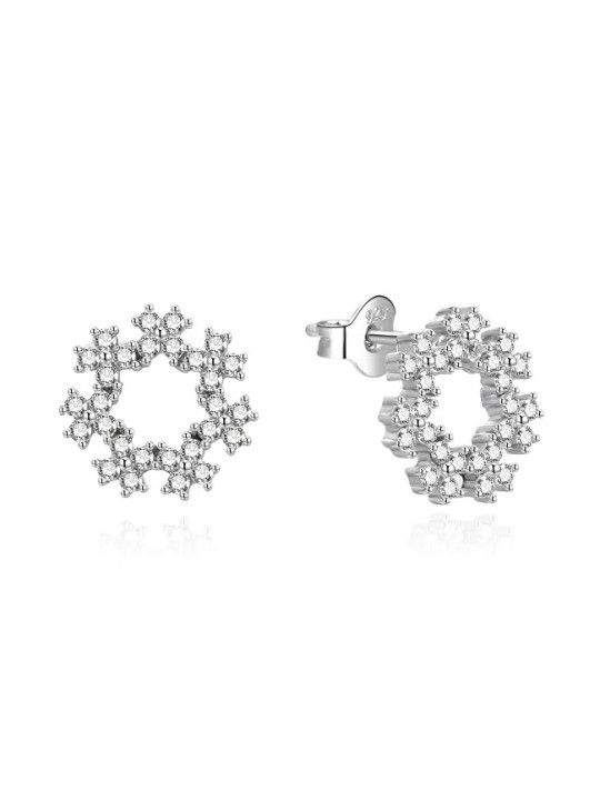 Agato Orecchini in argento con zirconi trasparenti AGUP3482 donna