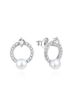 Agato Eleganti orecchini in argento con perla AGUP3494P donna