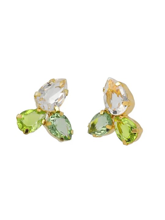 Victoria Cruz Bellissimi orecchini placcati in oro con cristallo Glory A4902-14DT donna