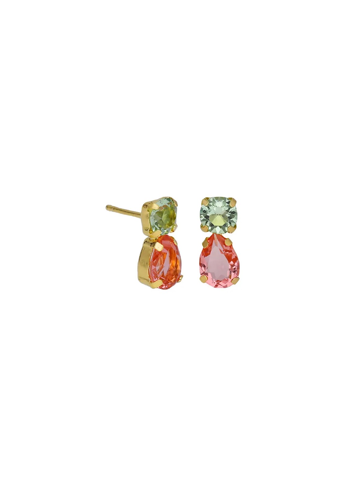 Victoria Cruz Orecchini placcati oro con cristilla Decent Bay A4897-26DT donna