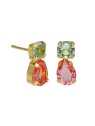 Victoria Cruz Orecchini placcati oro con cristilla Decent Bay A4897-26DT donna