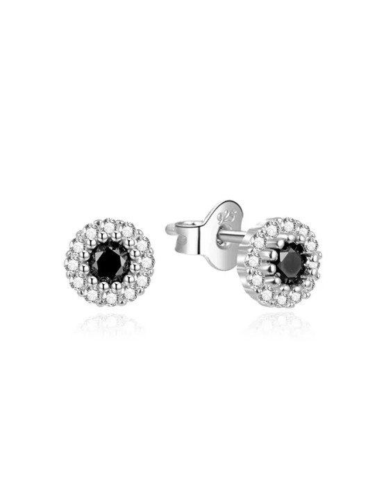 Agato Orecchini in argento scintillante con zirconi AGT-E002PBK donna
