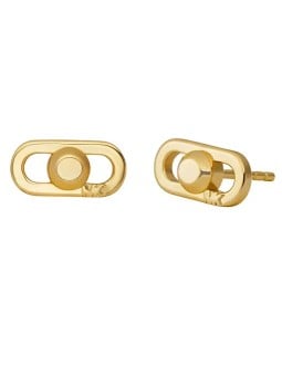 Michael Kors Orecchini a bottone placcato in oro MKC171200710 donna