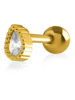 Troli Orecchini pendenti placcati in oro da donna