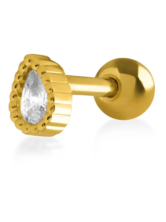 Troli Orecchini pendenti placcati in oro da donna