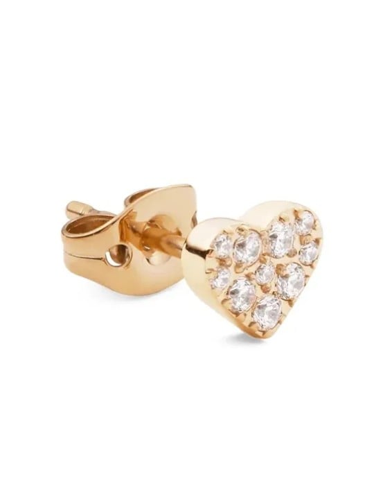 Daniel Wellington Orecchino singolo placcato oro Cuore con cristalli DW00400868 donna