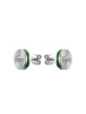 Lacoste Eleganti orecchini a bottone in acciaio Baseline 2040085 donna