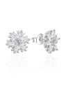 Agato Orecchini in argento scintillanti Fiocchi di neve AGT-E007PW donna