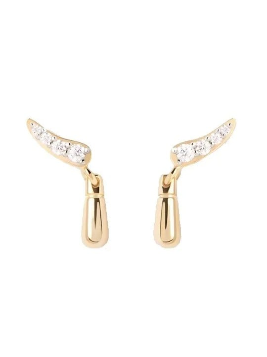 PDPAOLA Orecchini delicati placcati oro Kira Essentials AR01-C93-U donna