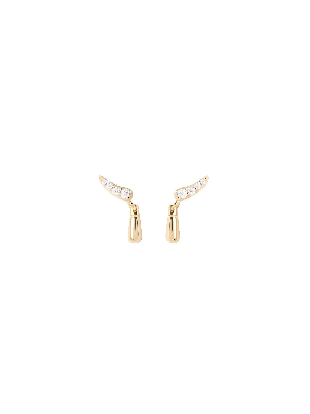 PDPAOLA Orecchini delicati placcati oro Kira Essentials AR01-C93-U donna