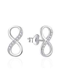 Agato Orecchini in argento Infinity con zirconi AGT-E079PW donna