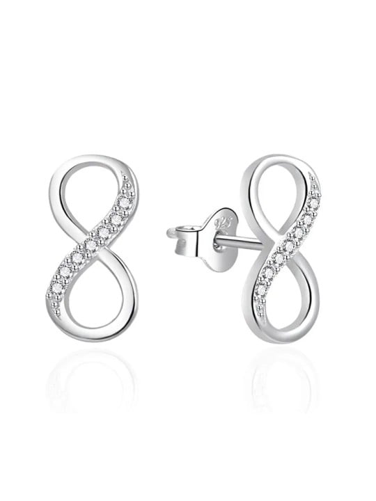 Agato Orecchini in argento Infinity con zirconi AGT-E079PW donna