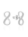 Agato Orecchini in argento Infinity con zirconi AGT-E079PW donna