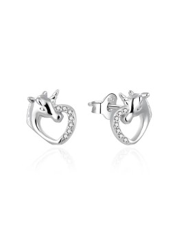 Agato Orecchini in argento Unicorni AGT-ED013PW donna