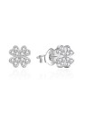 Agato Orecchini in argento con zirconi Quadrifoglio AGT-E098PW donna
