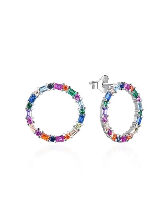 Agato Orecchini in argento con zirconi colorati AGT-E163PC donna