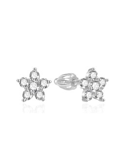 Agato Orecchini in argento Fiori con zirconi AGT-E097SW donna