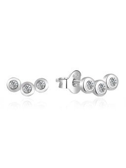 Agato Orecchini in argento con zirconi trasparenti AGT-E101PW donna