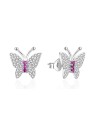 Agato Orecchini in argento a farfalla con zirconi AGT-E112PWF donna