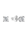 Agato Orecchini a bottone in argento senza tempo AGT-E056PW - Diametro: 0.5 cm donna