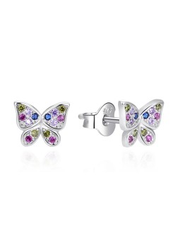 Orecchini Agato Graziosi e farfalla in argento AGT-E070PC donna