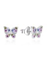 Orecchini Agato Graziosi e farfalla in argento AGT-E070PC donna